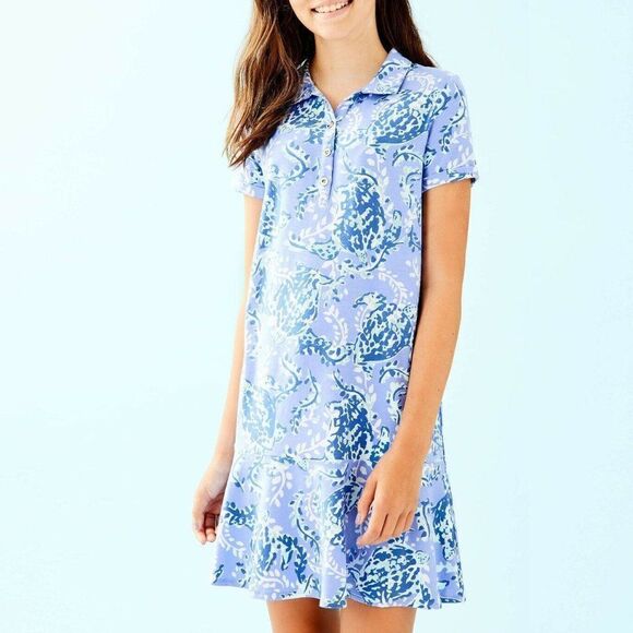 Lilly Pulitzer Turtley Awesome Dress Size Large (8-10) - Picture 1 of 7